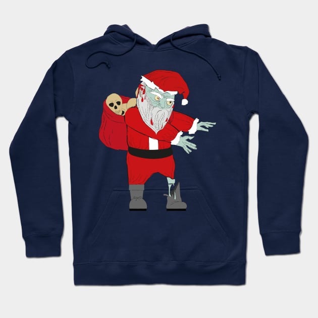 Scary Funny Dabbing Zombie Santa Claus Halloween Christmas Gift Hoodie by klimentina